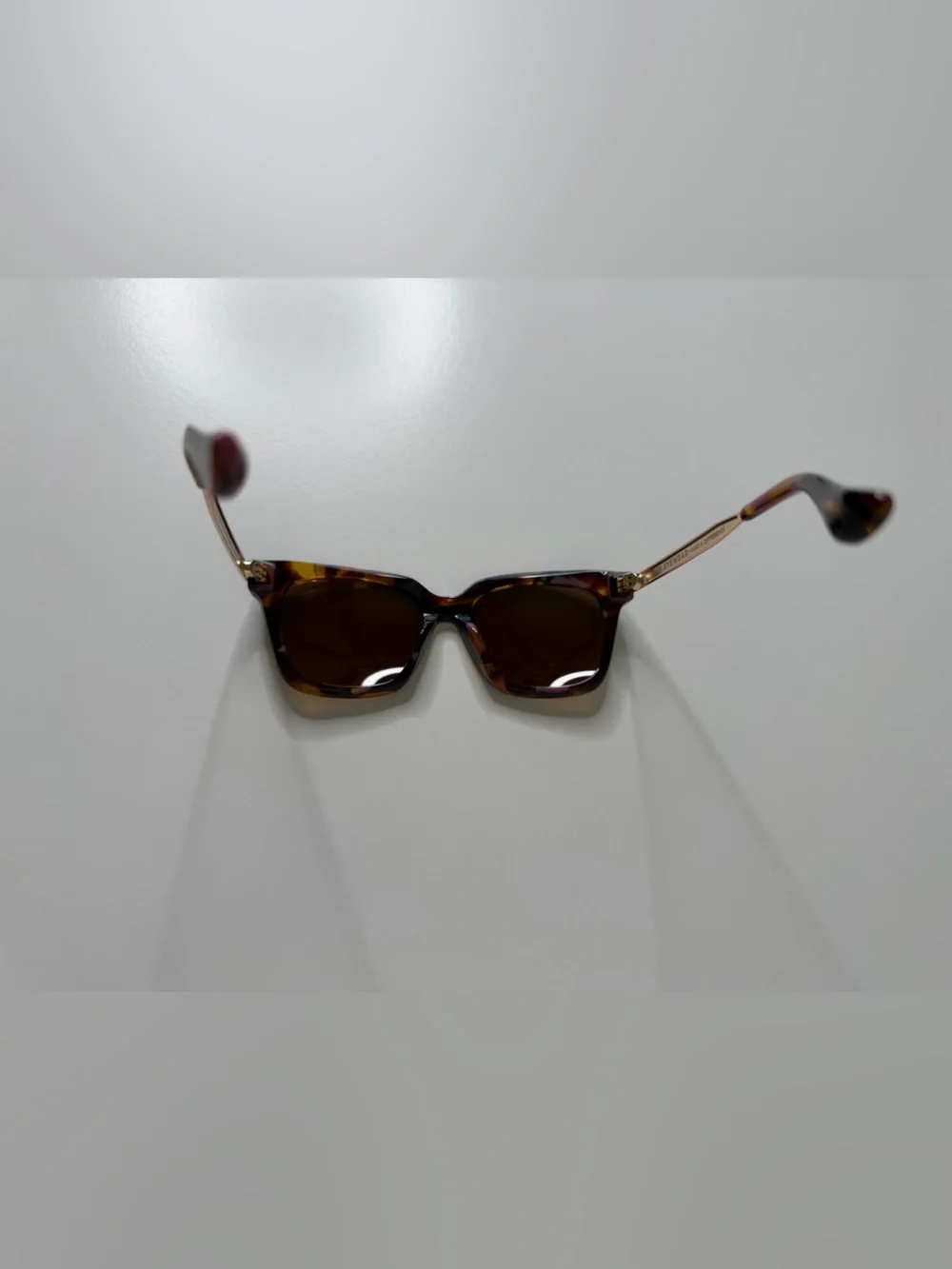 DIFF Bella XS Polarized Sunglasses Tortoise Square Cat Eye Acetate $128